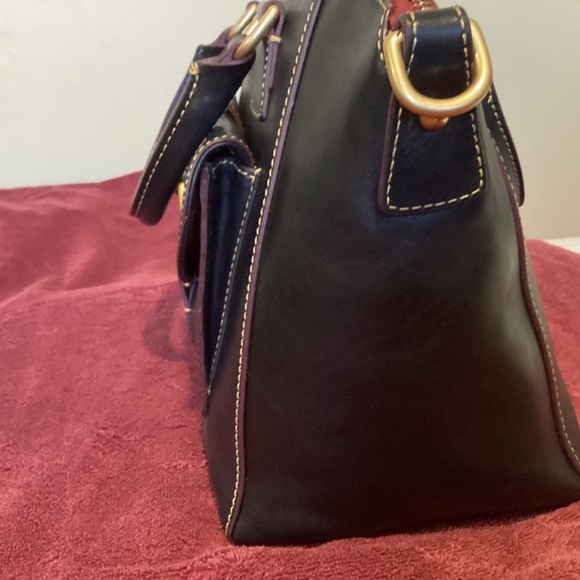 Dooney and Bourke Florentine Naomi Satchel, Navy - Picture 3 of 10